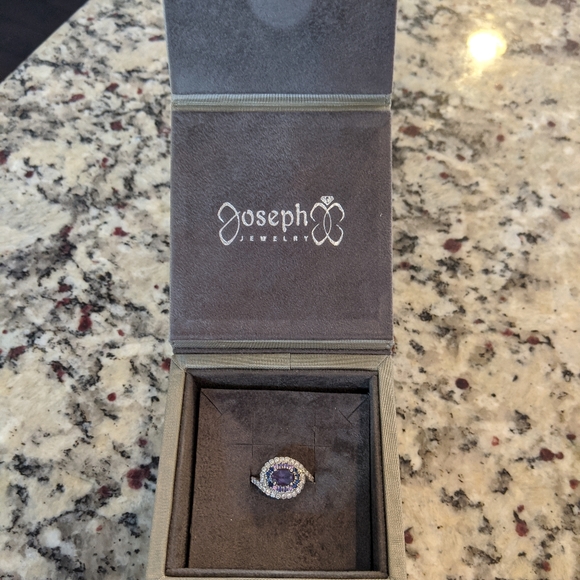 Sapphire diamond ring - Picture 2 of 8